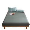 Multi Size Mattress Cover Solid Color Bed Fitted Sheet Protector Anti Dust Against Mites and Bacteria Bed Linens with Elastic