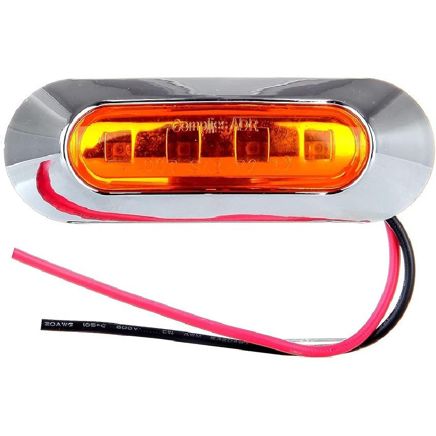 

Светодиодный габаритный фонарь для прицепа с хромированной окантовкой, передний, задний, задний, указатель поворота 2