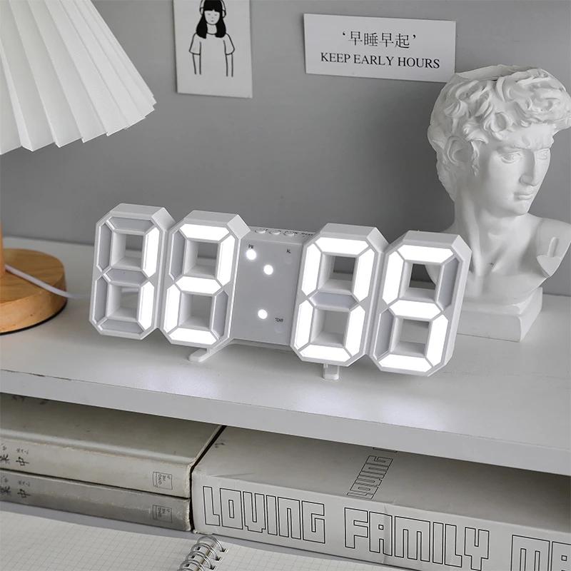 Digital Alarm Clocks Wall Clocks Hanging Watch Snooze Table Clocks Calendar Thermometer Electronic Clock Digital Clocks