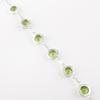 Natural Peridot Gemstone 925 Sterling Silver Jewelry Handmade Bracelet For Wife RB-13-8