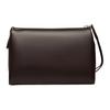 Bally Color Block Letter Logo Leather Clutch Men Clutch Ebony Red White 6310596