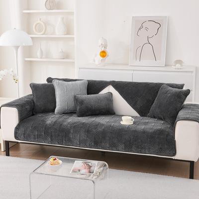 Crystal Velvet Winter Sofa Cushion Winter Cushions Seat Cushions Cover Towel Plush Sofa Cover Non-Slip Thickened