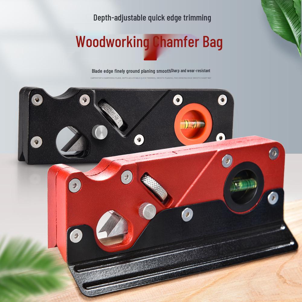 45° Woodworking Chamfer Plane: DIY Essential with Multiple Cutter Heads for Edge Trimming