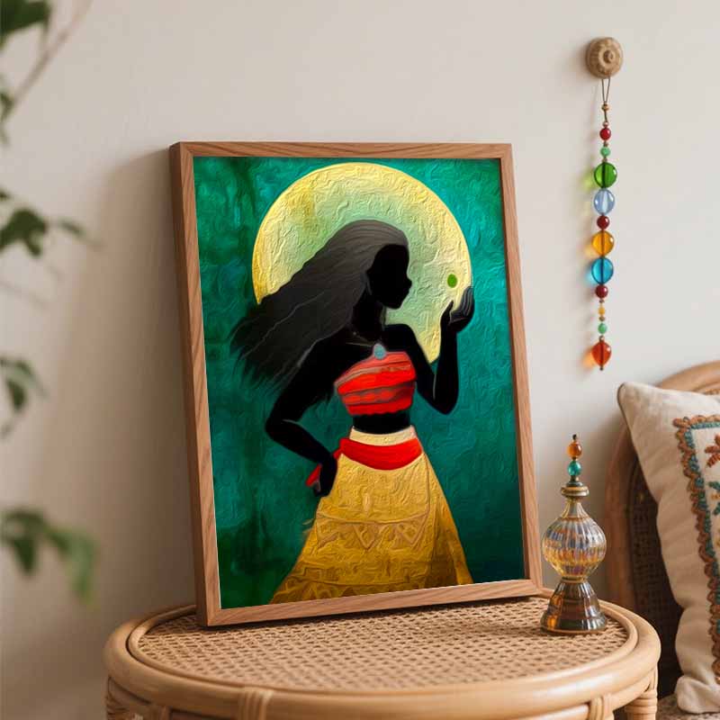 Disney Moana Art Paint By Number Kit Princess Drawing Canvas DIY Picture Home Decor Painting Wall Decor Crafts Gift For Living Room