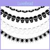 Spider Halloween Skeleton Paper Banners Set Party Scene Decor Displays Event