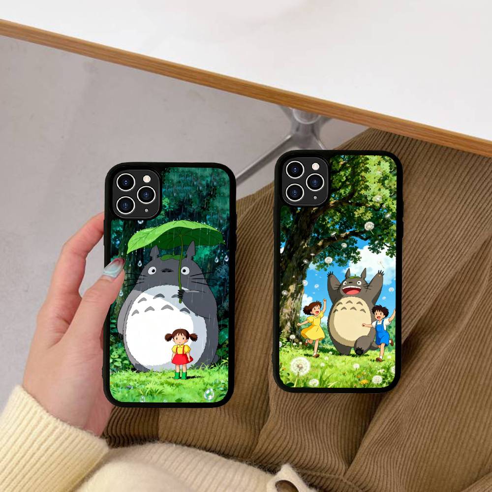 Cute T-Totoroes For iphone 17 Air 16 15 14 13 12 11 Pro Max TPU+PC Plus Shockproof Back Phone Cover
