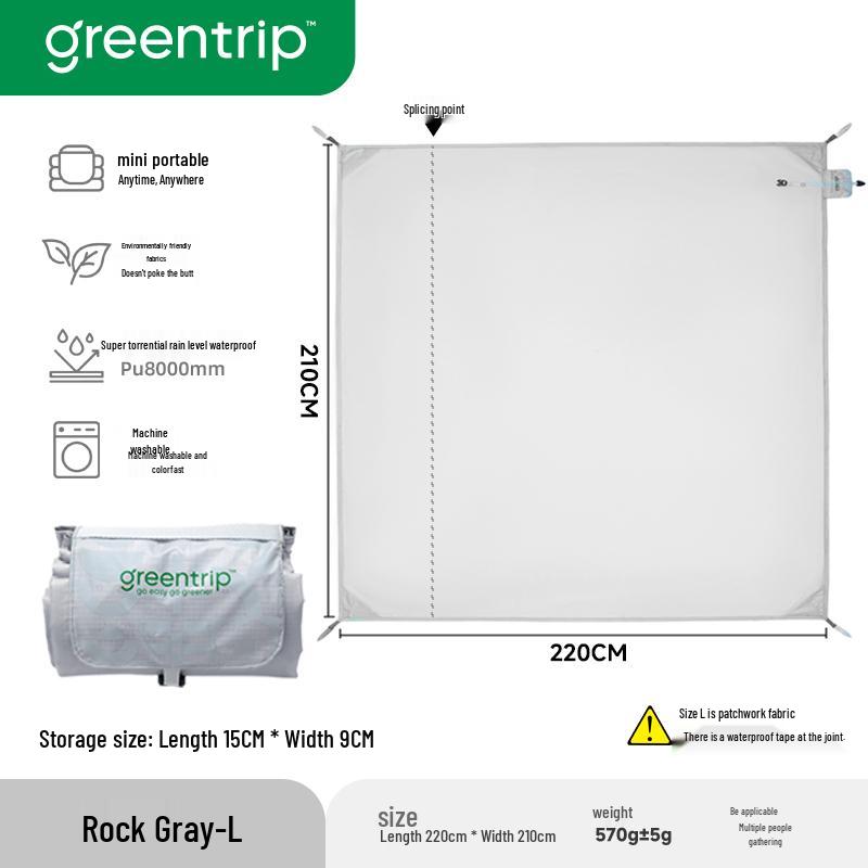 Kompakte wasserdichte Picknick- und Strandmatte für den Außenbereich