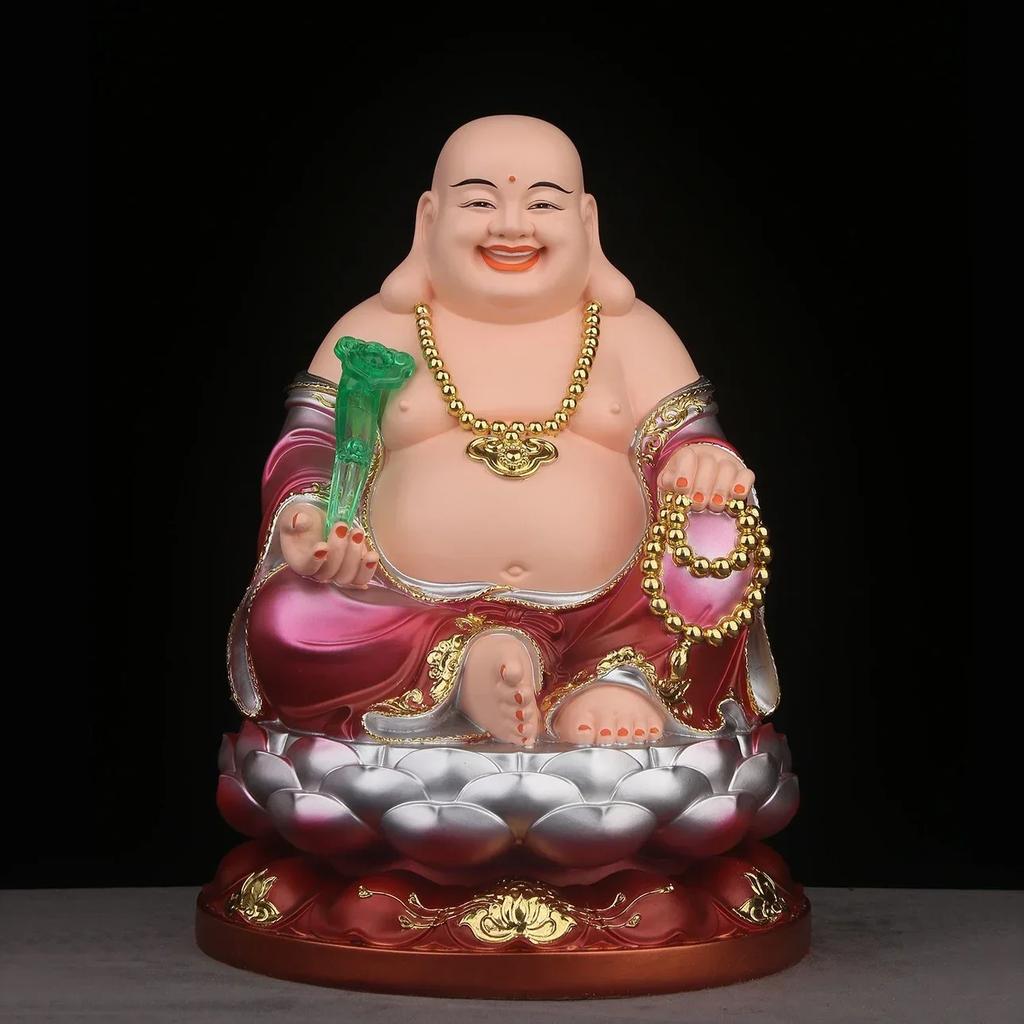 1 PIEZA Estatua de Buda Guanyin de Cobre Puro Shakyamuni Mani Ksitigarbha Rey Barrigón Maitreya Buda Sonriente Adorno Feng Shui