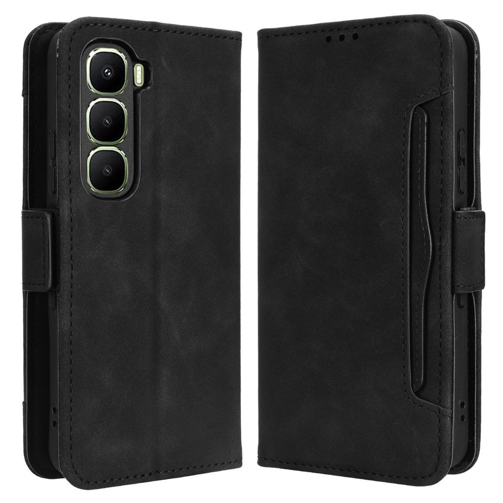 For Infinix Hot 60 5G/Hot 60i 4G Leather Case Phone Wallet Cover with Multiple Card Slots