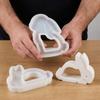 Non-Stick Easter Bunny Mold Flexible Silicone Rabbit Mold Candle Holder Mold  Home Decor