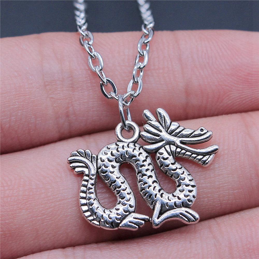 Dragon Snake Spider Gothic Pendant Antique Bronze Metal Daughter Choker Necklace Hot Sale