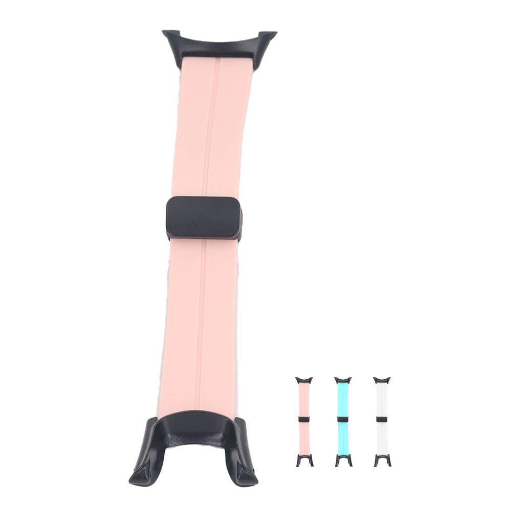 Replacement Watch Band Adjust Size Wide Compatibility Stylish Alloy Silicone Watch Band Magnetic Folding Buckle for AMBIT 1