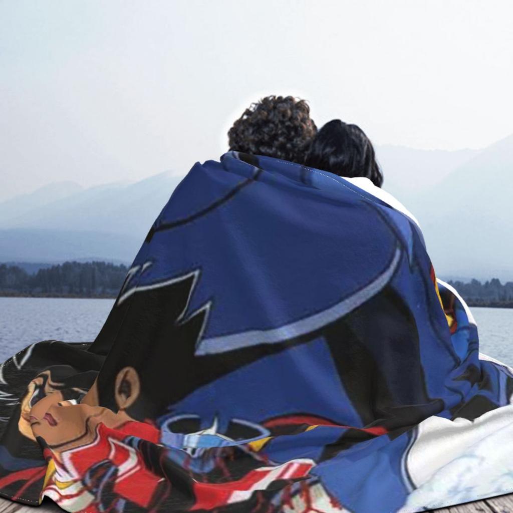 Mazinger Z UFO Robot Grendizer Blanket Soft Warm Flannel Throw Blanket Bedding for Bed Living room Picnic Travel Home Couch