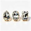 3PCs Square Shape Vintage Wedding Ring Adjustable Size Adjustable Crystal Ring  Party Accessories