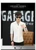 Men's Slim Fit Stand-up Collar Shirt: Short & Long-Sleeved Korean Style for Spring/Autumn
