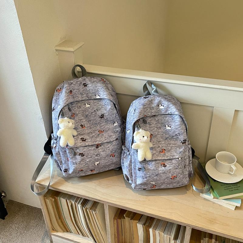 Schoolbag New Cartoon Printed Girls School Bag Junior High School Elementary School 1011 Spring Backpack Large Capacity Travel Backpack