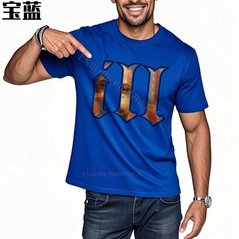 Tshirt Men Oneck Classic Tshirt Golden Roman Numeral Three Streetwear Plus Size Tshirt Fashion Crew Neck Oversized Tshirt