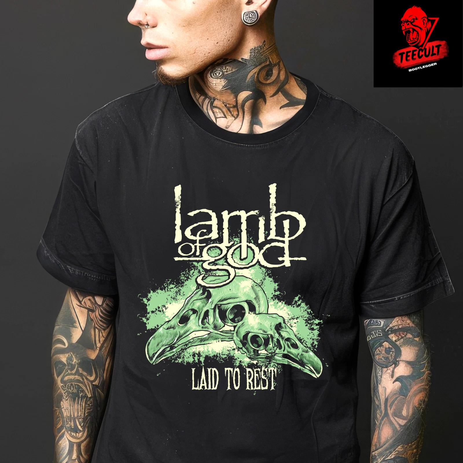 Men s and Women s T-shirts Lamb of God Laid To Rest Heavy Metal Rock Band Unisex Cotton L