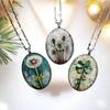 Vintage Boheemse Paardenbloem Klavertje Vier Hanger Ketting Rustieke Zinklegering Ideaal Voor Dagelijks Gebruik & Speciale Gelegenheden Perfect