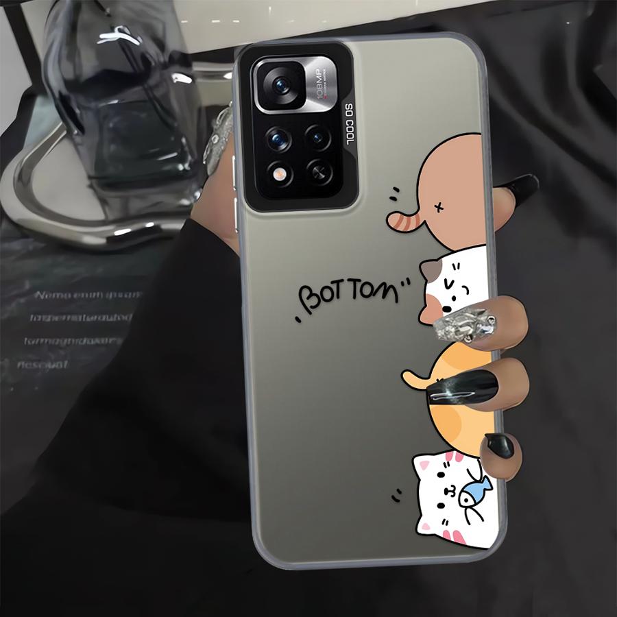 Phone Cover Case for Xiaomi Redmi Note 14 A1 11 Pro Note 13 12 Pro Plus A2 12 10 12C 13C 14C Cute Cartoon Cat
