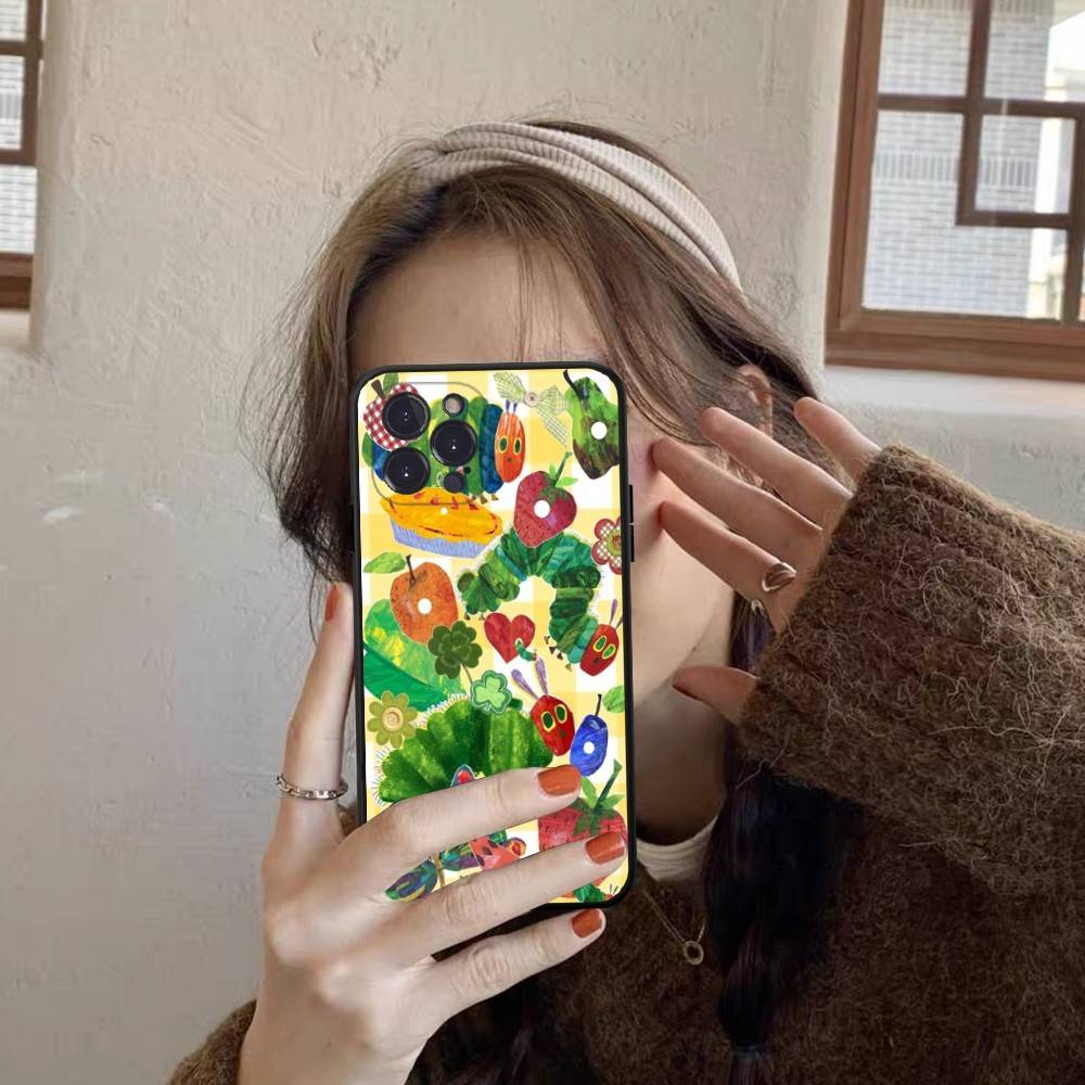 The Very Hungry Caterpillar Phone Case For IPhone 17 16 15 14 13 12 Mini 11 Pro Plus Soft Silicone Cover