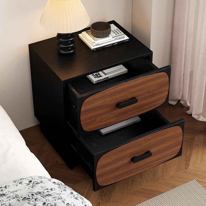 Wooden Night Table Bedroom Side Bed Tables Living Room Luxury Retro Storage Cabinet Household Modern Bedroom Organizer Furniture