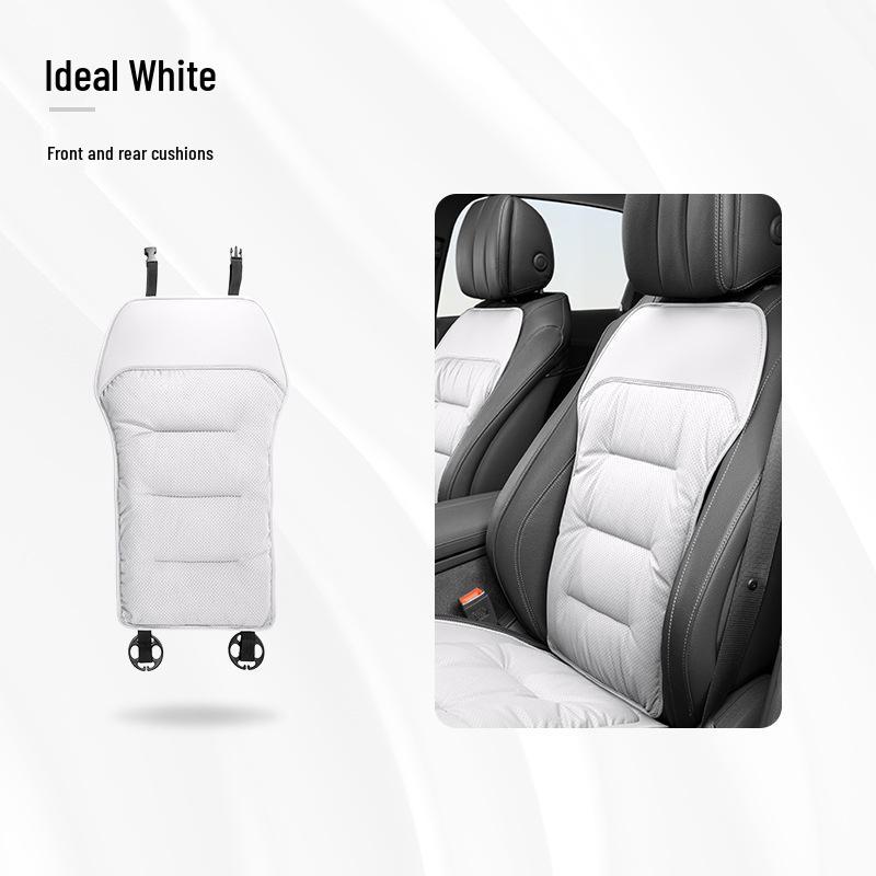 Luxurious Nappa Leather Car Seat Cushions - Thick, Non-Slip, Full Set for Five-Seater Cars