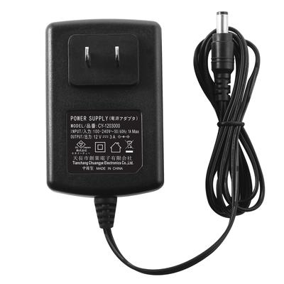 PSE-zertifizierter AC-DC-Adapter, 12 V, 3 A, Allzweck-AC-Adapter, maximale Leistung 36 W, Schalttyp-Ladegerät, Netzteil, Außendurchmesser, Durchmesser, LED