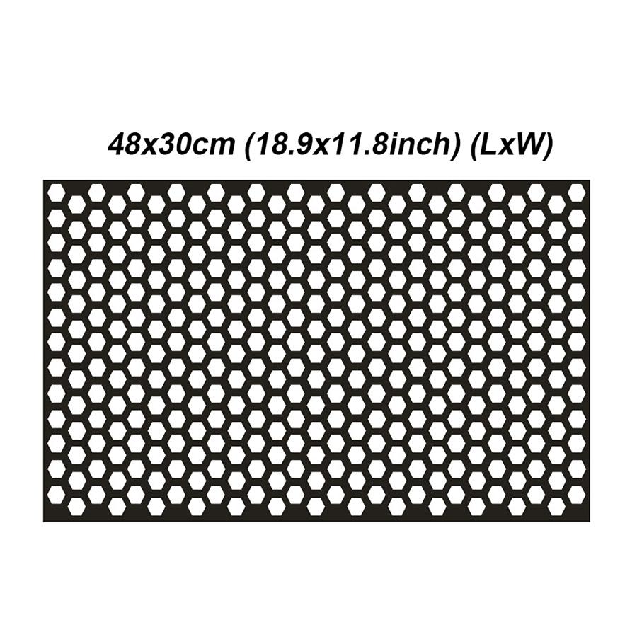 Black Car Rear Tail Light Cover Honeycomb Sticker Tail-lamp Decal Accessories