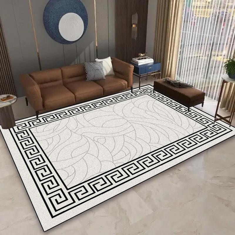 Nowoczesne Duże Dywany do Salonu Dekoracja Domu Dywany do Sypialni Antypoślizgowy Luksusowy Dywan do Salonu Zmywalna Mata pod Stoliki Kawowe