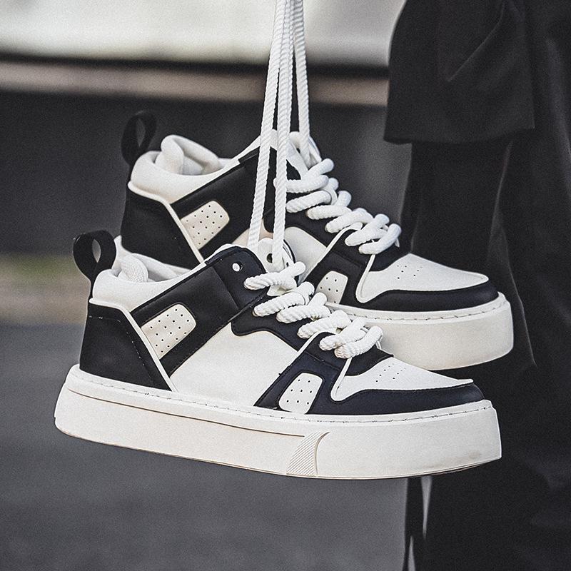 

Японские ретро-туфли средней высоты 2025 года, зимняя ниша, новые мужские туфли с толстой подошвой, увеличивающие высоту, пара повседневных туфель 38