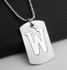 NOVÝ Creative DIY Dvoupatrový náhrdelník z nerezové oceli AZ Letters Double Deck Necklace Party Gift Šperky