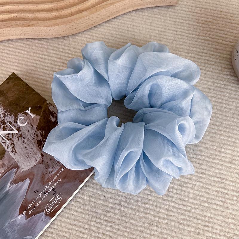 Soft and Romantic Hair Ties for Women with Unique Ruffle Design and Elegant Organza Material Charm and Beauty
