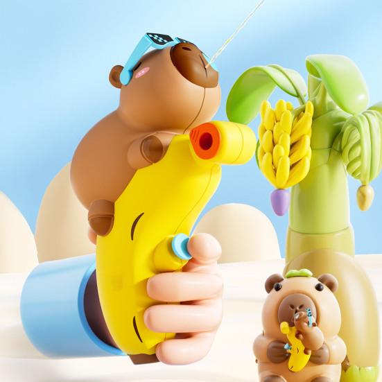 Water Squirter Toy Kids Cartoon Capybara Sprayer for Bath Pool Water Fight Fun Summer Outdoor Play Shooter for Toddlers Children