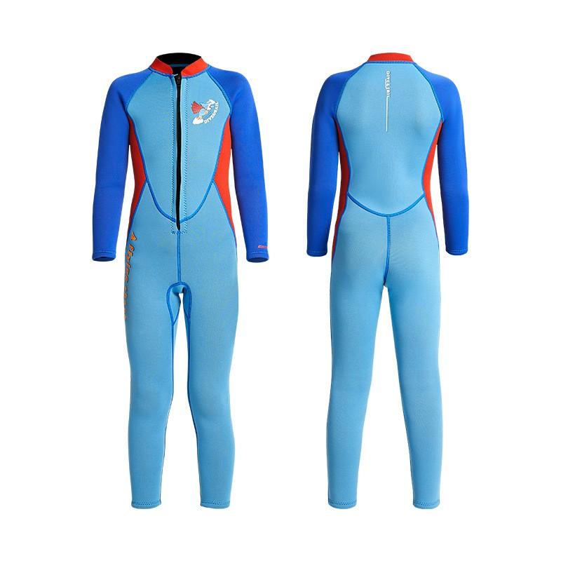 Kids 2.5mm Neoprene Wetsuit Full Body Long Sleeve Snorkeling Swimming Surfing Winter Fall