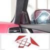 Red Carbon Fiber Inner A-pillar Horn Trim Cover For Maserati Ghibil 2014-