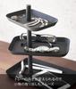 Yamazaki 4725 Accessory 3 Tier Tray Tower Black Approx. W24.7XD15.7XH25.7cm Tower Accessory Storage