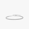 Sterling Silver Zircon Inlaid Diamond Bracelet for Women – European & American Luxury Design