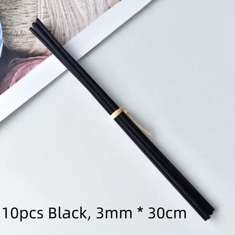 10/30/50pcs mix Reed Diffuser Rattan Stick Black Volatile Synthetic Fiber Sticks Aroma Fragrance for Home Fragrance