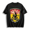 Vintage Full Throttle Motorcycle Graphic Men's Casual Tee Pure Cotton T-shirt