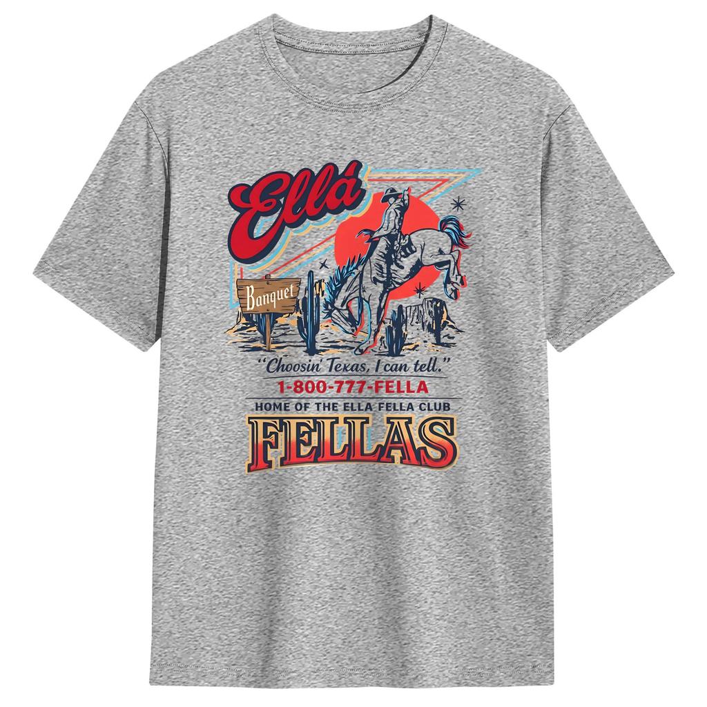 Ella Fella 2026 T Shirt Summer Harajuku TShirts Unisex Cotton ONeck Oversized Clothes Short Sleeves Y2K Fun Tops