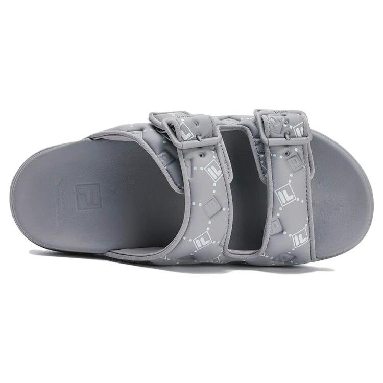 New FILA Lucia Fashion Slides 'Grey White' F12M322506FGL