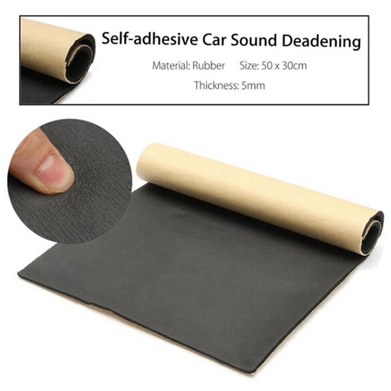 1Pc 30*50Cm Auto Adhesive Cotton Insulation Foam Car Sound Proofing Deadener