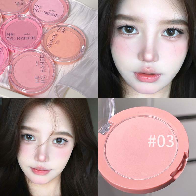 HERORANGE Puderrouge natürliche matte Farbe geringe Sättigung Nude Koreanisch rein sexy neues Puderrouge
