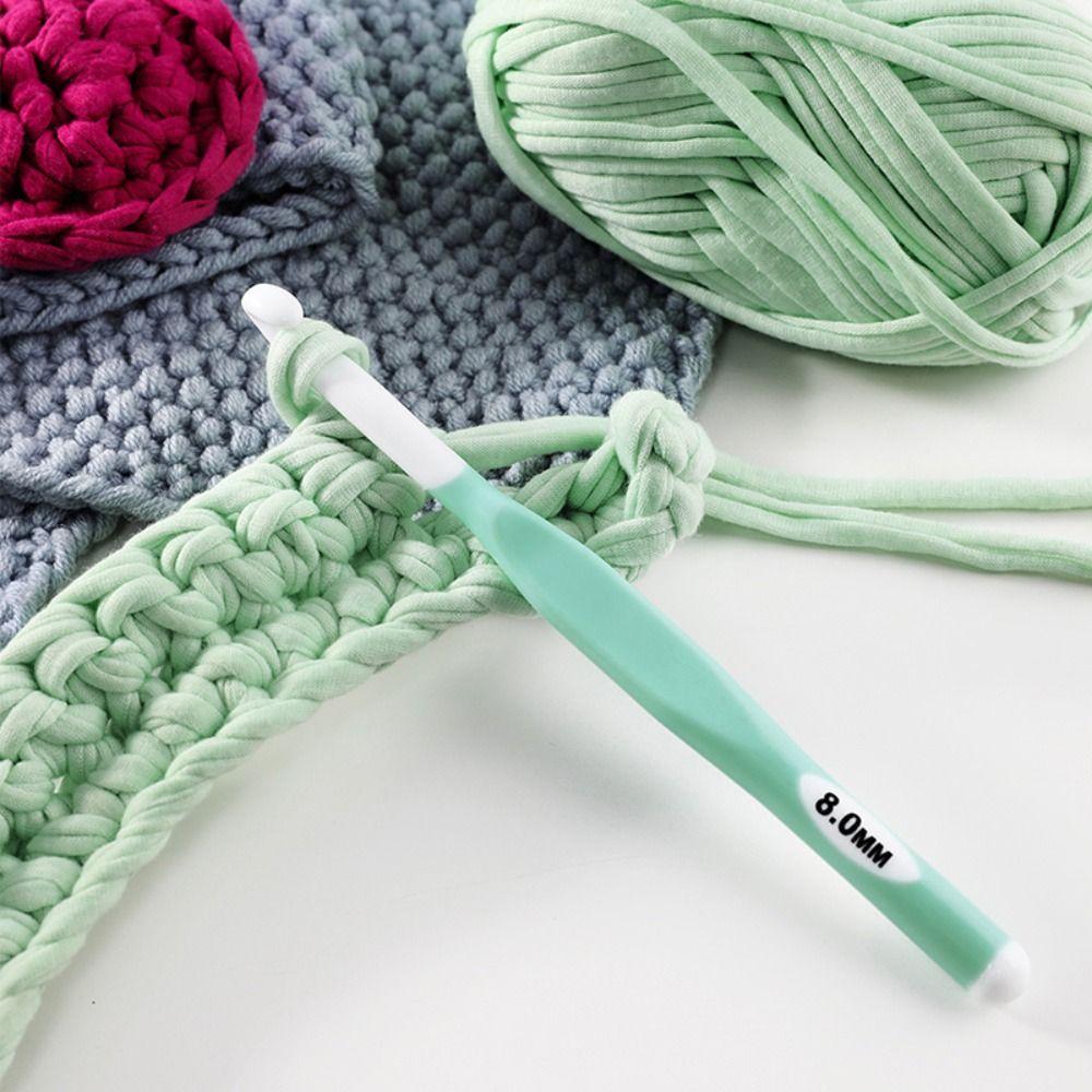 ABS Knitting Needle Soft Handle Crochet Hook Handmade   Household