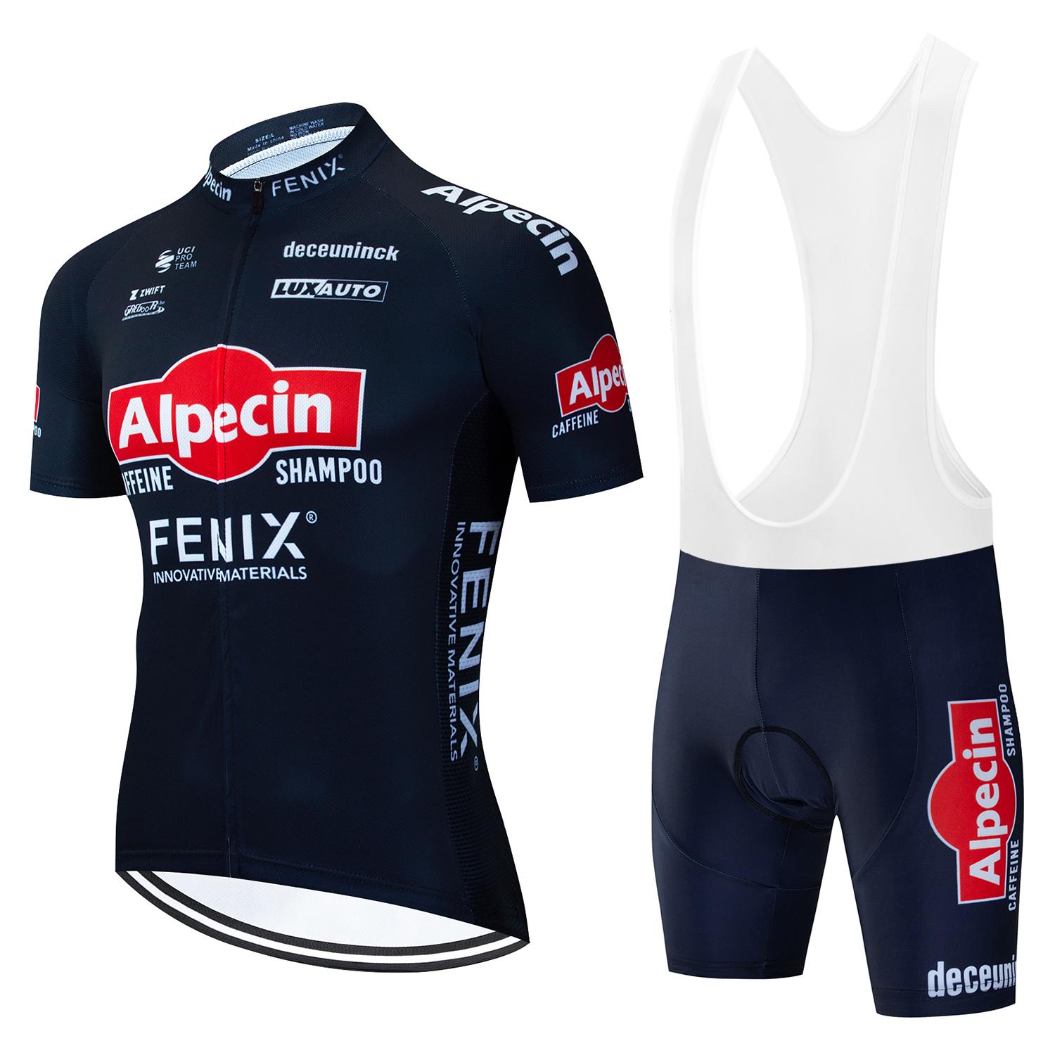 

2025 Велоджерсі Команда Alpecin Літній Велосипедний Комплект Дихаючі Гоночні Спортивні Велоджерсі для МТБ Велосипеда Чоловічий Велосипедний Одяг M