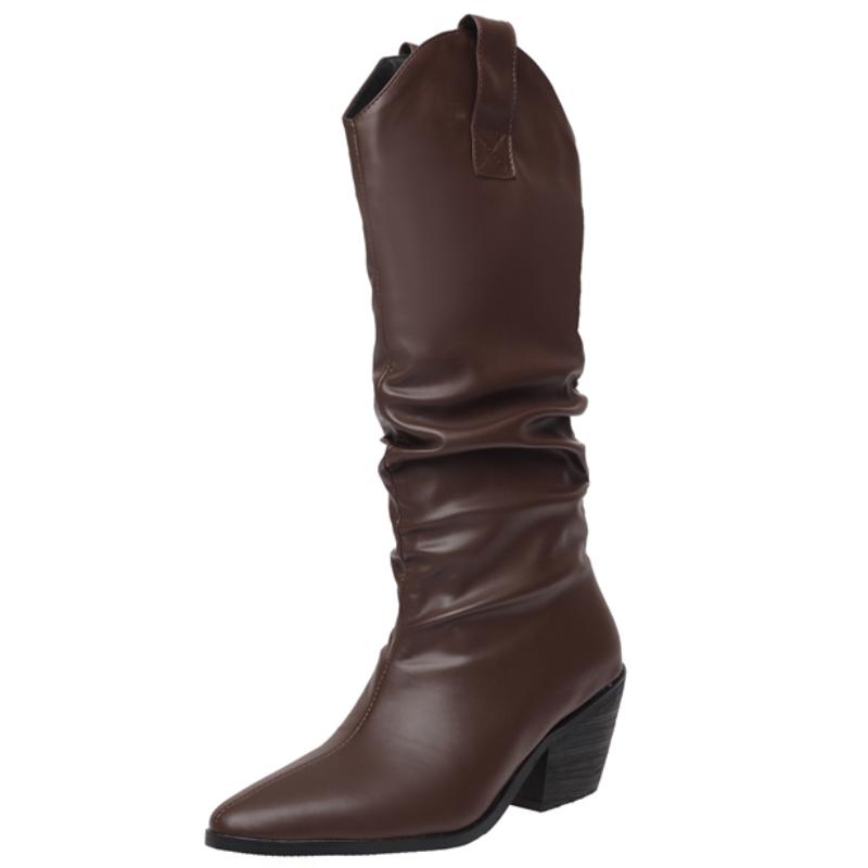 Fashion Knee High Boots Women 2024 Autumn Winter Warm Long Boot Female Black Low Heels Riding Boot Footwear Shoes Comfortable