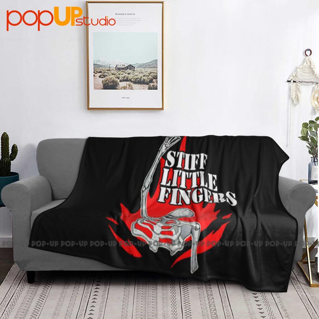 Stiff Little Fingers Skeleton Flame Ultra-Soft Blanket Quilt Winter Sofa Cover Bed Covers