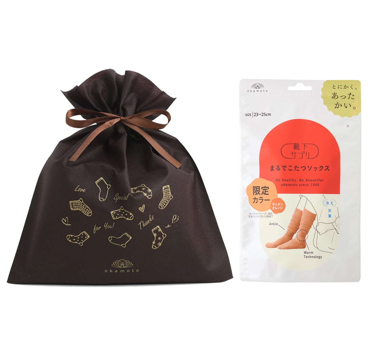 

Окамото Носок Как Котацу Холодная Холодная Комната Подарок Сантан Добавка, Носки, Женские, Теплые, Защита, Зима, Погода, Носки, (Нетканая ткань),