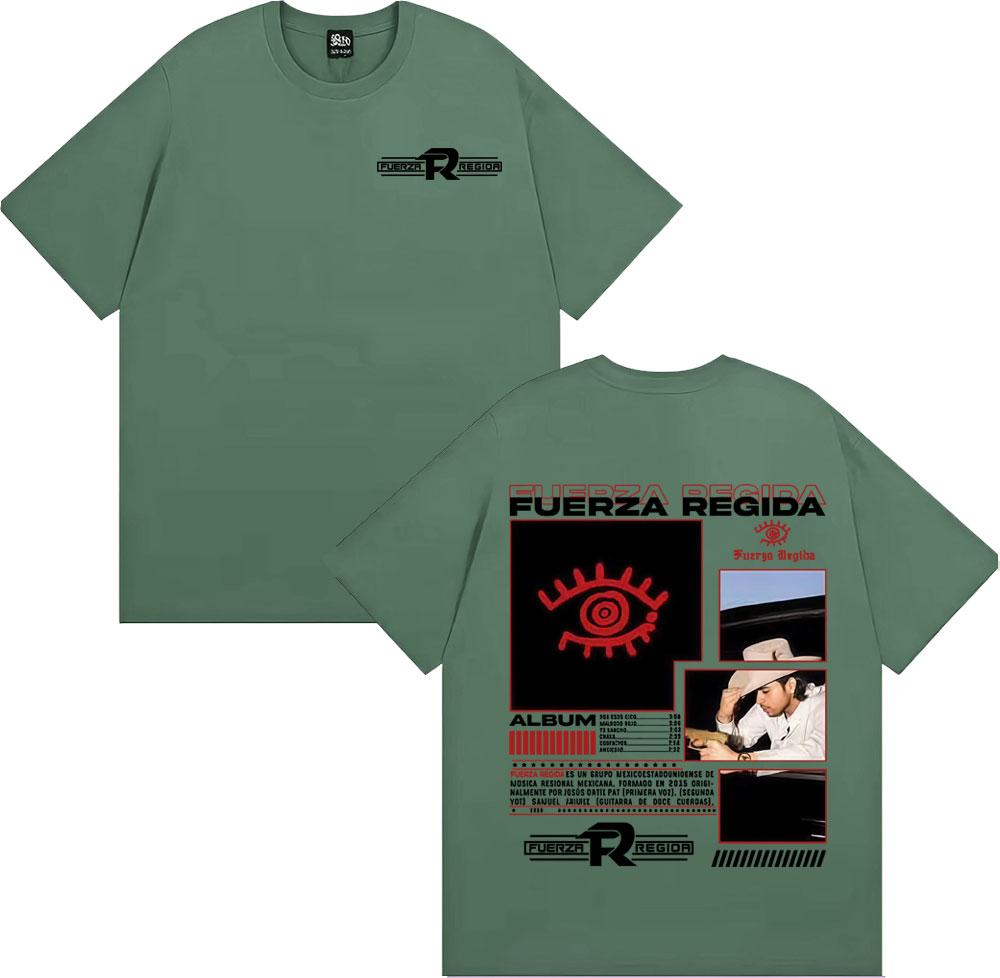 Fuerza Regida 111XPANTIA 2025 Album Tshirts Men Women Hip Hop Punk Style Oversized T Shirt Cotton 100 Short Sleeve Tshirt Tops